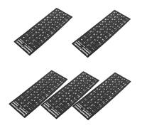 GARIOUANS 5 Sheets Russian Keyboard Stickers Matte Anti-slip Language Labels Paper Replacement for Computer Laptop Keyboards Easy to Apply and Remove