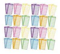 GARIOUANS 50 Sheets Budget Binder Planner Inserts Portable Cash Binder Refills with Punched Thick Expense Tracker Cards for Monthly and Weekly Financial Planning Multi Color for Daily Use