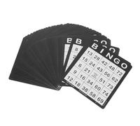 GARIOUANS 50pcs Bingo Game Cards for Educational Math Logic Skills Family Gathering Travel Party Supplies Lightweight DIY Paper Cards for Interactive Learning and Fun