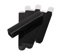 GARIOUANS 50Pcs Black Paper Lip Gloss Packaging Boxes for Lipsticks and Small Bottles Elegant Gift Packaging Suitable for Lip Cream Perfume and Cosmetic Tubes