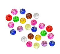 GARIOUANS 50pcs Clear Crystal Buttons Violet DIY Sewing Accessories for Clothes Sweaters Coats Jackets Fasteners for Man Woman Fashion Craft