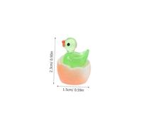 GARIOUANS 50pcs Dark Mini Resin Duck Figurines Small Luminous Animal Ornaments for Fairy Gardens Dollhouse Decor Holiday Decorations Tiny Resin Statues