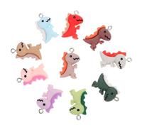 GARIOUANS 50Pcs Dinosaur Charms for DIY Jewelry Making Cute Resin Pendants for Keychains Bracelets and Crafts for Beginners and Craft Lovers