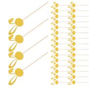 GARIOUANS 50PCS Glitter Bunny Ear Cupcake Toppers for Easter Spring Birthday Shower Cake Decor Versatile Rabbit Ear Picks for Wedding Party Decorations Balanced for Secure Placement