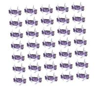 GARIOUANS 50pcs Graduation Season Candy Box Boxes Favors with Leavers Bridesmaid Wishing First Tags School Party Graduation Candy Container Holder Paper Purple