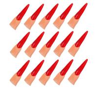 GARIOUANS 50pcs Halloween Fake Witch Fingers with Horror Nails Realistic Simulation Finger Props for Cosplay Party Pranks Tricks Comfortable Fit Portable Design