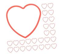 GARIOUANS 50Pcs Heart Shaped Elastic Band Magician Tricks Props for Stage Performance Lightweight Gimmick Bands for Parties and Gatherings Practical Conjuring Accessories for Adults