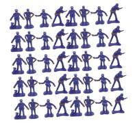 GARIOUANS 50pcs Model Mini Figurine Set for Boys and Girls Desktop Micro Landscape Simulation Tabletop Statues Figure Playset for Role Play and Collectible Toy