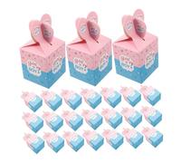 GARIOUANS 50pcs Portable Candy Boxes Decorative Treat Boxes for Parties Gender Reveal Celebrations Lightweight Packaging for Chocolates and