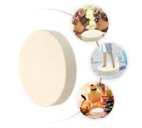 GARIOUANS 50pcs Round Wooden Miniature Bases for DIY Crafts Stable Doll Display Stands for Collectors Artists Hobbyists