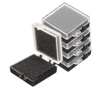 GARIOUANS 5pcs Anti-static Box with Transparent Top and Black Bottom Electronic Parts Storage Case with Protective Sponge Chip Container for Component Organization