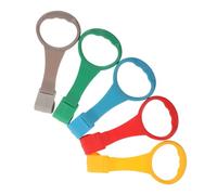GARIOUANS 5pcs Baby Pull up Rings for Crib and Baby Activity Areas, Easy to Install Plastic Handles to Enhance Coordination, Playpen Handle Grip for Infant and Toddler Walking Exercises
