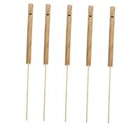 GARIOUANS 5pcs Bamboo Bird Whistle Slide Flute Miniature Music for Teens Safe Mouthpiece Handcrafted Traditional Instrument for Motor Skills Development and Nature Lovers