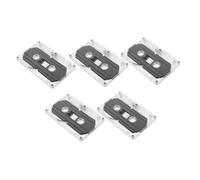 GARIOUANS 5pcs Blank Audio Cassette Tapes Recordable Tapes with Clear Plastic Cases for DIY Music Speech Teaching Portable Retro Audio Recording