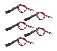 GARIOUANS 5pcs Car Backup Rectifier Filter Kit Automotive Reverse Camera Relay Cable with Heat-resistant Capacitor for Rear View Signal Stabilization and Enhanced Parking Safety