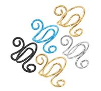 GARIOUANS 5pcs Crochet Tension Rings for Knitting and DIY Crafts Wear Resistant Yarn Guide Loops Lightweight Finger Rings for Even Yarn Tension and Easy Knitting Control