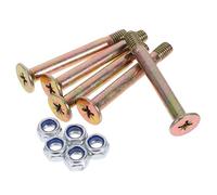 GARIOUANS 5pcs Metal Patio Umbrella Screws for Outdoor Parasol Mount Strong Steel Deck Umbrella Bolts with Secure Fitting for Garden Tent Camper Awning Support Weather Resistant Accessories