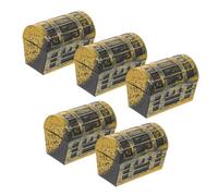 GARIOUANS 5pcs Miniature Doll House Treasure Box Props Tiny Treasure Boxes for Dollhouse Decoration Realistic Accessories for Mini House Scenes Compact Storage and