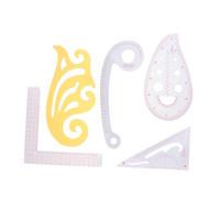 GARIOUANS 5pcs Multi-function Sewing Rulers with Clear Scale Fabric Cutting Templates Tailoring Scales Curves for Beginners and Tailors Accurate Pattern Dressmaking Tools