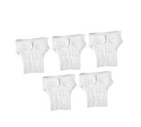 GARIOUANS 5pcs Reusable Nappy Pad Insert for Baby and Adult, Soft Cotton Material with Strong Absorbency and Shape Maintenance, White Size L, for Traveling and Sleep