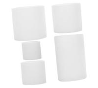 GARIOUANS 5PCS Silicone Pillar Candle Molds Reusable Cylinder Casting Moulds for Epoxy Resin and Wax Flexible Round Silicone Moulds for DIY Candle Making