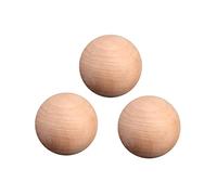 GARIOUANS 5pcs Solid Wooden Balls DIY Craft Supplies Smooth Natural Wood for Decoration Photo Props Party Accessories Round Wood Spheres