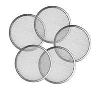 GARIOUANS 5Pcs Stainless Steel Sprouter Lids Wide Mouth Mason Jar Caps Mesh Filter for Home Sprouting Kit Ventilated Germination Covers for Alfalfa Broccoli Lentils Chickpeas