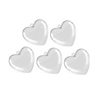 GARIOUANS 5Pcs Valentine Heart Ball Decoration Boxes 12Cm Plastic Refillable Heart Ornaments for Valentines Day Party Wrapping and Home Decor