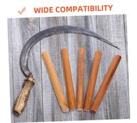 GARIOUANS 5pcs Wood Hammer Replacement Handles Polished Wood Shank for Garden Tools Fit Handles with Smooth Finish for Weeding and Gardening Use