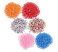 GARIOUANS 6 Bags DIY Craft Foam Beads Set, Mixed Size 2.5-3.5mm 4-6mm, Foam for Bean Bag Filler, Play, Arts and Crafts, Travel Supplies Random Color