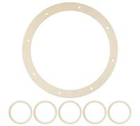 GARIOUANS 6 Pcs Round Wooden Wreath Frames Multi-Purpose Sturdy Wreath Form Tool for Crafting Weddings and Parties Beige Circular Wood