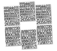 GARIOUANS 6 Sheets of Black Vinyl Alphabet Wall Decal Stickers, Self-Adhesive Learning Aid for Early Learners, Resistant to Tear and Wear, for Bedroom Or Classroom Bulletin Boards