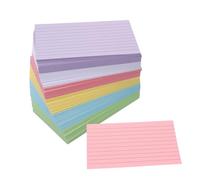 GARIOUANS 600pcs Colored Index Cards Heavyweight Cardstock Dual Sided Ruled Note Cards Study Flashcards for Students Teachers Office Academic Use