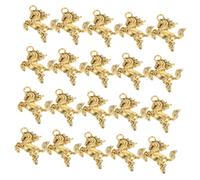GARIOUANS 60pcs Golden Horse Charms for Jewelry Making Pendants for Bracelets Earrings Keychains and Purse Decorations Zodiac Crafting Accessories