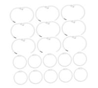 GARIOUANS 60pcs Metal Book Binding Rings Loose Leaf Scrapbook Rings Heavy Duty Key Chain Clips for Note Cards School Office Craft Projects Supplies
