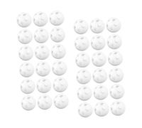 GARIOUANS 60pcs White Rattle Ball Inserts for DIY Plush Noise Maker Sensory Shaking Bells for Newborns Doll Repair Craft Projects