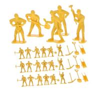 GARIOUANS 63pcs Construction Worker Figurines for Educational Engineering Playset with Emergency Repair Team Theme Safe Plastic Material for School Activities and Group Play