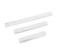 GARIOUANS 6pcs Aluminum Alloy Straight Ruler Set with Smooth Edges Precision Measuring Tools in Metric and Units for Architects Engineers Carpenters and Designers