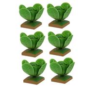 GARIOUANS 6Pcs Cabbage Model Plaything Realistic Imitation Veg for DIY Table Decor Creative Play Kitchen Accessories for Boys and Fun Educational present