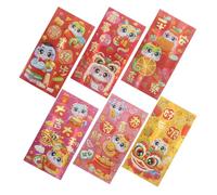 GARIOUANS 6pcs Chinese Year Red Envelopes Snake Year Cartoon Design Lucky Money Packets for Lunar Festival Special Occasions Secure Tear-Resistant