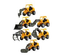 GARIOUANS 6Pcs Excavator Engineering Vehicle Play Cars Educational Safe Construction Trucks for Boys Fun Outdoor Sandbox