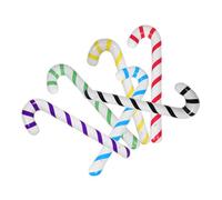 GARIOUANS 6pcs Inflatable Candy Cane Balloons Portable Christmas Decorations with Vibrant Colors for Indoor Outdoor Parties Easy Deflation Storage Multipurpose Holiday Ornament