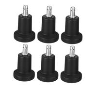 GARIOUANS 6Pcs Non Slip Chair Leveler Furniture Feet Plug In Fixed Casters for Office Computer Chairs Easy to Install Replacement Glides