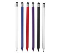 GARIOUANS 6pcs Touchscreen Pens Pencil Shape Lightweight Plastic Stylus Ballpoint Pens High Precision Unique Design for Drawing and Navigation on Smartphones Tablets