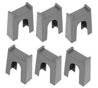 GARIOUANS 6pcs Train Bridge Pier Supports for Pretend Play Sturdy Track Risers for Enhanced Stability Safe Burr Construction Compatible Replacement Parts for Railways