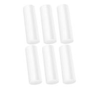 GARIOUANS 6PCS White Foam Cylinders for DIY Crafts Compact Polystyrene Shapes for Floral Arrangements Christmas Wedding Party Decorations Creative Home Craft Supplies