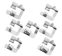 GARIOUANS 7pcs Professional Sewing Machine Presser Feet Kit Metal Portable Replacement for Lightweight Fabric DIY Quilting Crafts Compatible with Household Models
