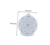 GARIOUANS 8 Pcs DIY Silicone Dream Catcher Molds for Epoxy Casting with Star Moon Tassel Designs Flexible Craft Mould for Handmade Jewelry and Wall Hanging Decorations