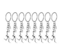 GARIOUANS 8pcs Animal Keychain Set with Koala Kangaroo Sheep Pendants, Stainless Steel Cartoon Bag Charms for Travel Souvenirs and Women’s Accessories