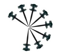 GARIOUANS 8pcs Garden Hose Guide Rollers for Plant Protection Lightweight Plastic Water Pipe Guards with Stakes Easy Install Hose Management for Lawn Flower Bed and Irrigation